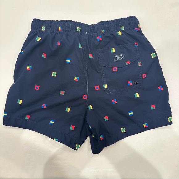 Abercrombie & Fitch Nautical Swim Trunks Sz Sml - Picture 5 of 6